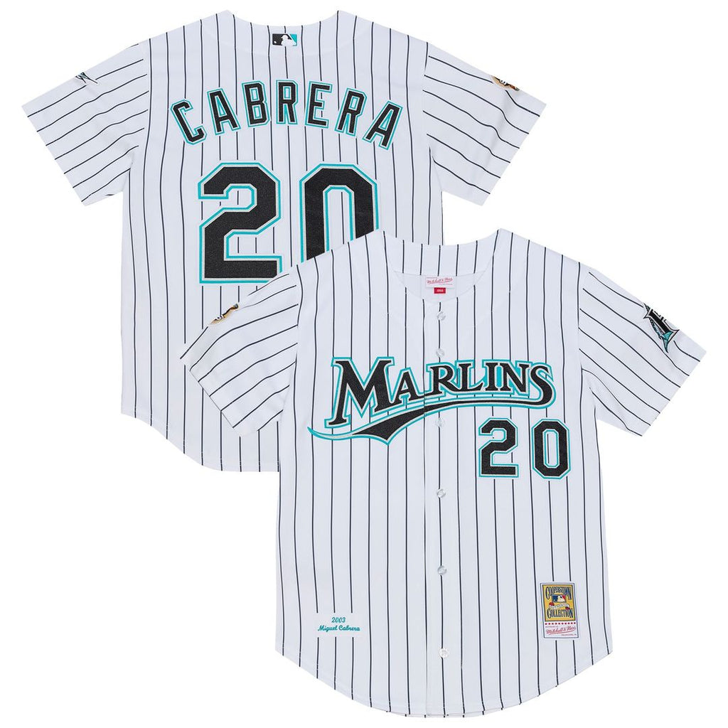 Florida Marlins Mitchell & Ness White Authentic MLB baseball jersey