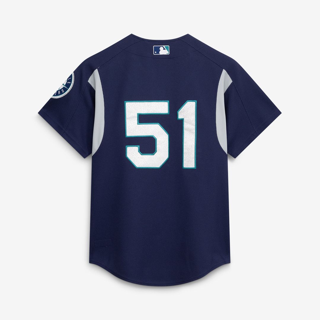 Seattle Mariners Mitchell & Ness Navy MLB Jersey