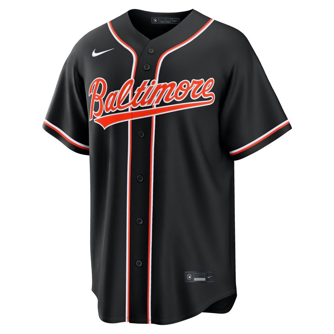 Baltimore Orioles Nike Black Replica MLB Jersey