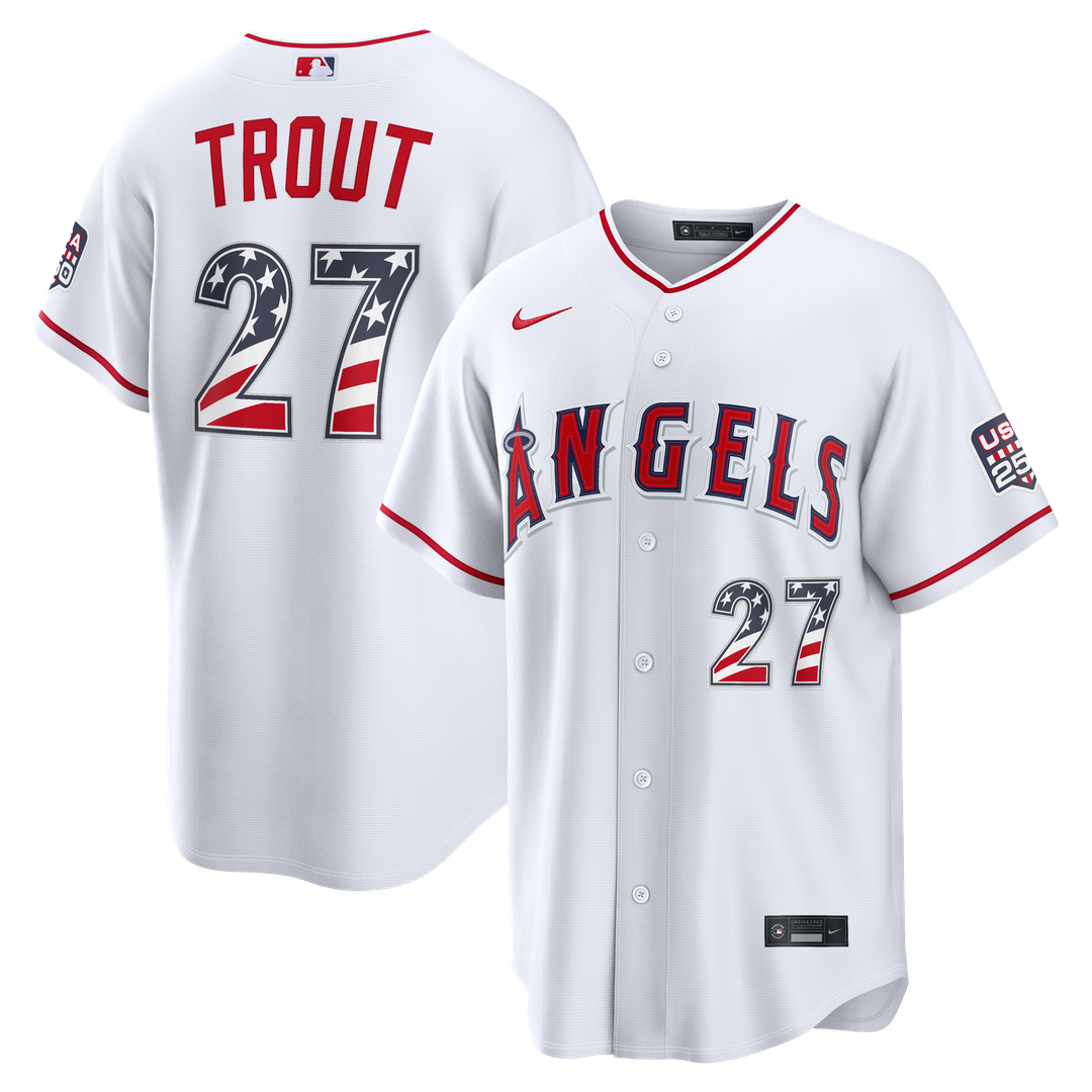 Los Angeles Angels Nike White MLB baseball jersey