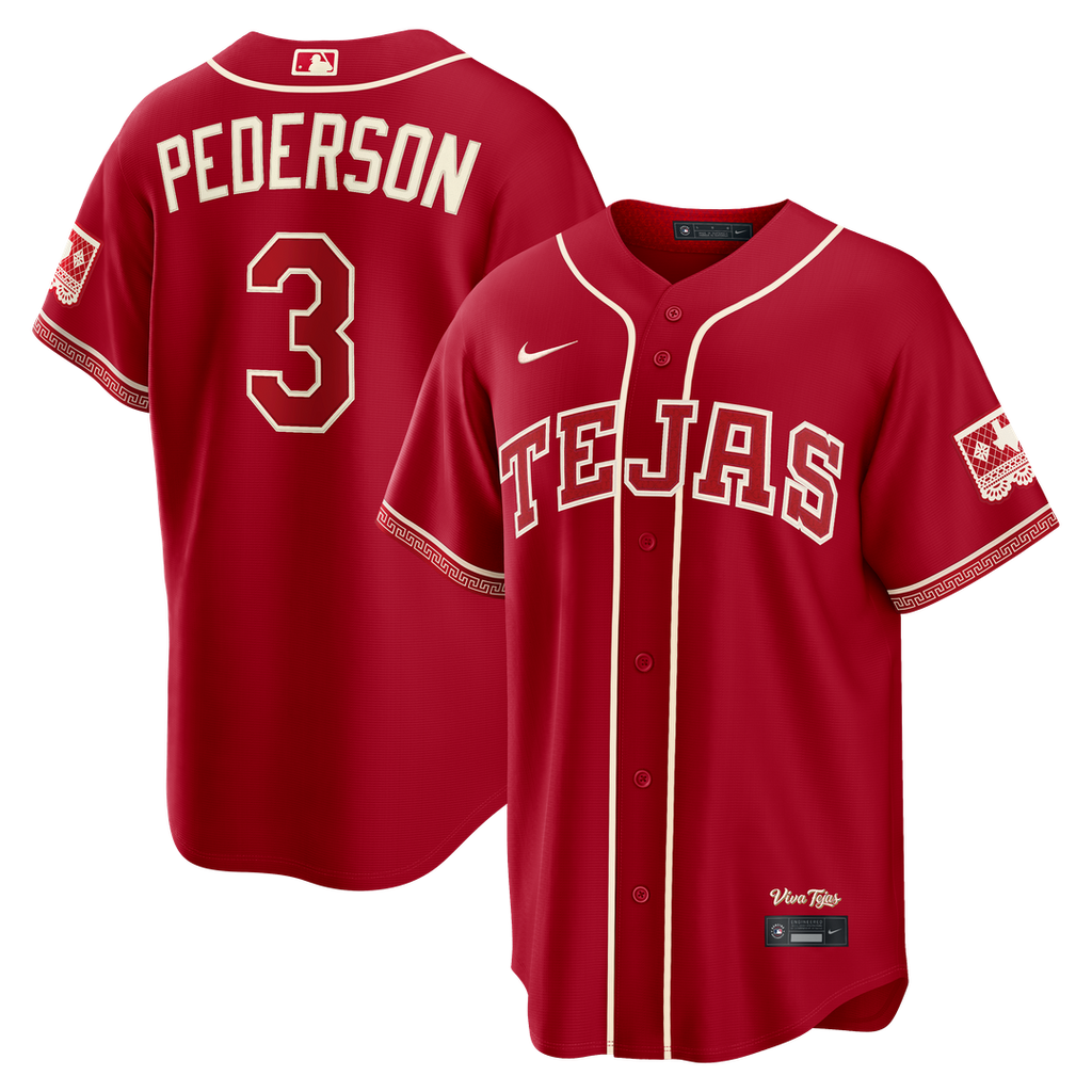 Texas Rangers Nike Red MLB baseball jersey