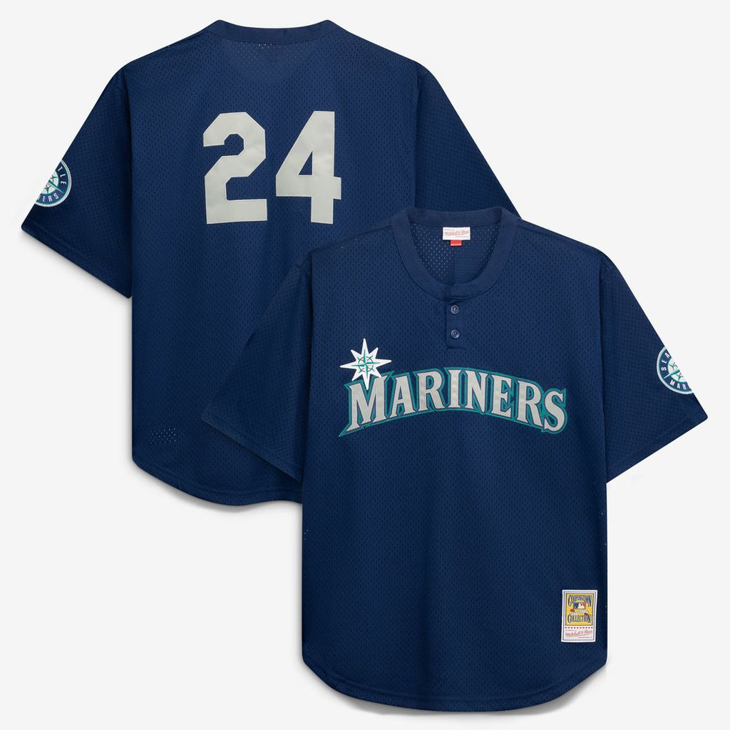 Seattle Mariners Mitchell & Ness Navy Authentic MLB Jersey
