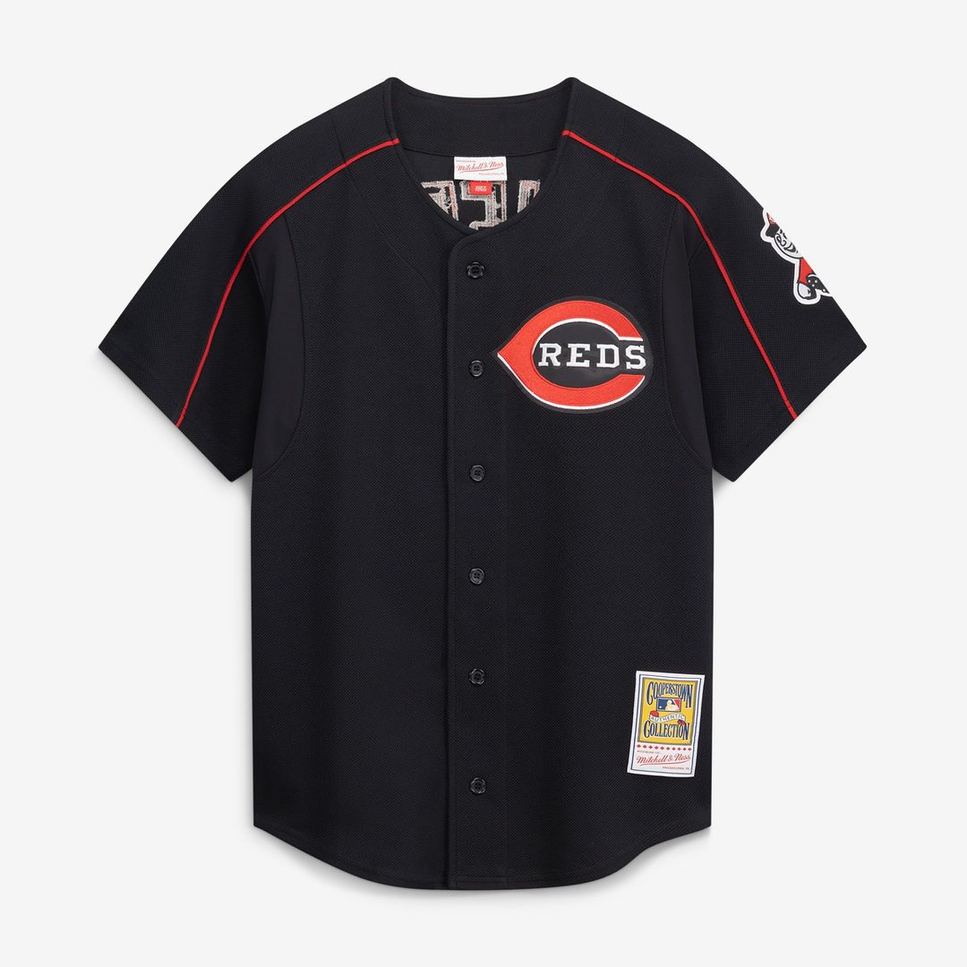 Cincinnati Reds Mitchell & Ness Black Authentic MLB Jersey