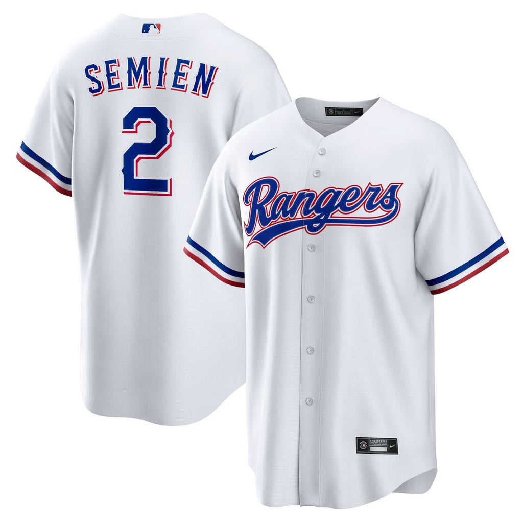 Texas Rangers Nike White Replica MLB baseball jersey